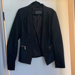 Stylish faux leather jacket